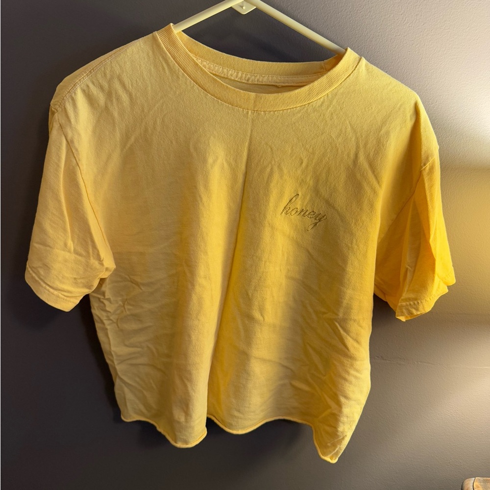 Yellow J.Galt Honey Graphic T-Shirt